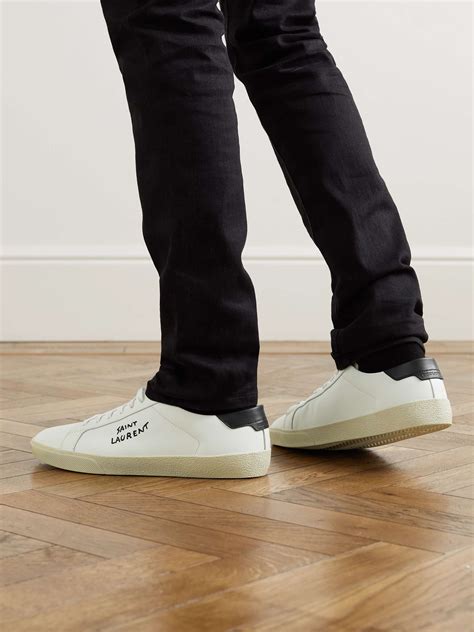 ysl classic court sneakers|saint laurent court classic.